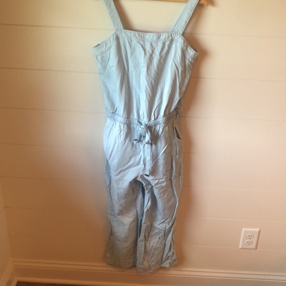 LOFT chambray summer jumpsuit  Womens M